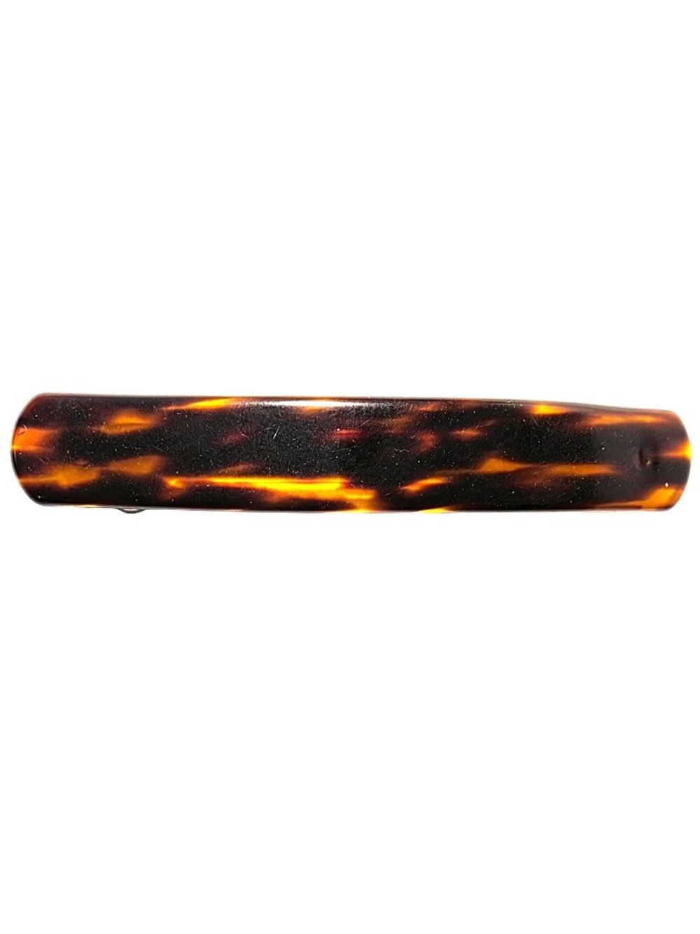 Tortoise Shell Barrette Metal Hair Accessory Vtg Goody classic retro neutral